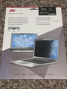 3M Black Privacy Filter 12.5" Widescreen Filter  PF125W9B