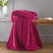 Catherine Lansfield Raschel Velvet Touch Throw 130 x 170cm 11 Colour Options