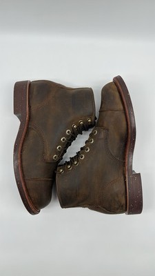 Chippewa LLBean Katahdin Iron Works Engineer cap boot Leather Men s 8 EE USA VTG
