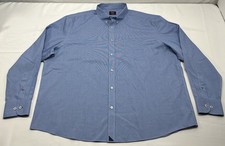 UNTUCKit Mens Size 3XL XXXL Cadetto-Blue-WF Collared Button Down Regular Fit