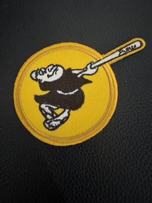 #ad SAN DIEGO PADRES SWINGING FRIAR GOLD JERSEY SLEEVE LOGO STYLE PATCH NEW MINT ⚾️ $6.00