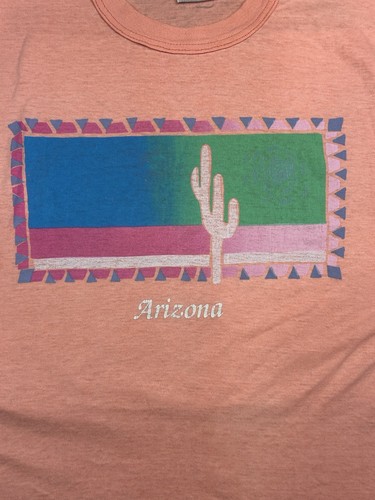 Vintage Arizona Shirt Single Stitch Mens XL Southwest Cactus USA Made - Picture 3 of 8