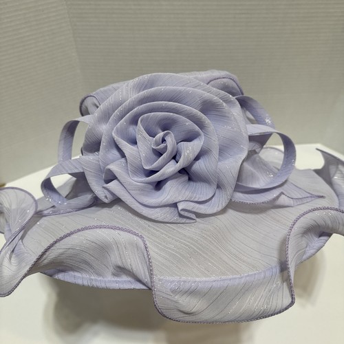 $98 Bellissima Spring Summer Easter Church Wedding Derby Hat BH312415 Lilac - Picture 5 of 11