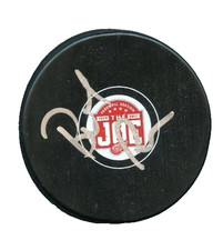 BOB ROUSE SIGNED DETROIT RED WINGS JOE LOUIS ARENA FAREWELL JLA PUCK w/ COA