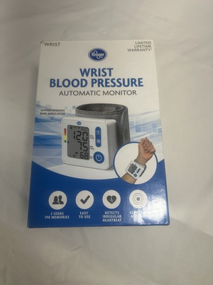 #ad #ad Kroger Wrist Blood Pressure Automatic Monitor Hypertension Risk Indicator $17.00