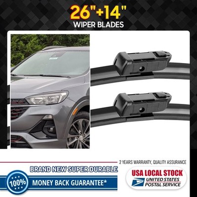 2pcs 26''+14'' Front Pair Windshield Wiper Blade Set for Buick Encore 2013-2021