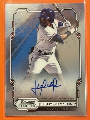2019 Bowman Sterling Julio Pablo Martinez Prospect Auto #BSPA-JPM Baseball