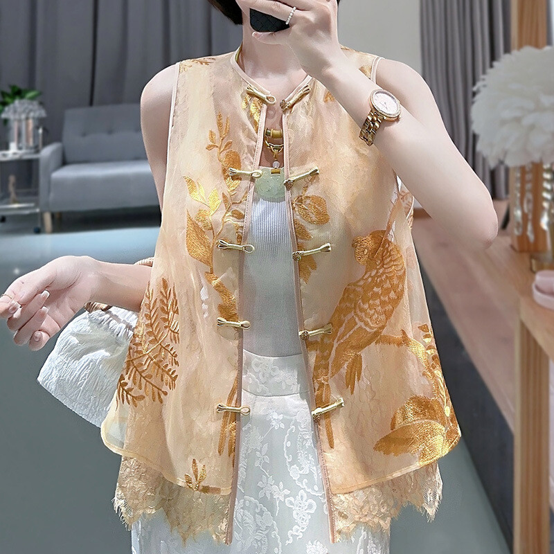 トップス TENNE HANDCRAFTED MODERN ORGANZA VEST TENNE HANDCRAFTED MODERN ORGANZA VEST