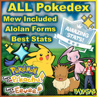 ?Complete Pokedex and Alolan Forms Pokemon Lets Go Pikachu and Eevee Home?