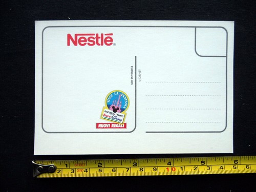 1993 Italy DISNEY POSTCARD Nestlè LOUIE Cowboy - Picture 2 of 2
