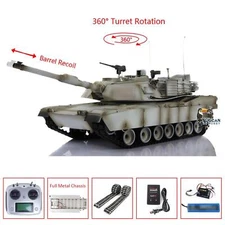 1/16 Henglong Abrams M1A2 RC Tank Metal Chassis TK16 Flysky I6S Metal Servos
