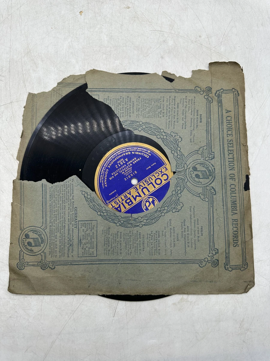 Columbia 78 RPM Vinyl Records | Updated Sep 2026