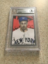 Joe DiMaggio Original Art Sketch Card New York Yankees MLB Beckett BAS True 1/1