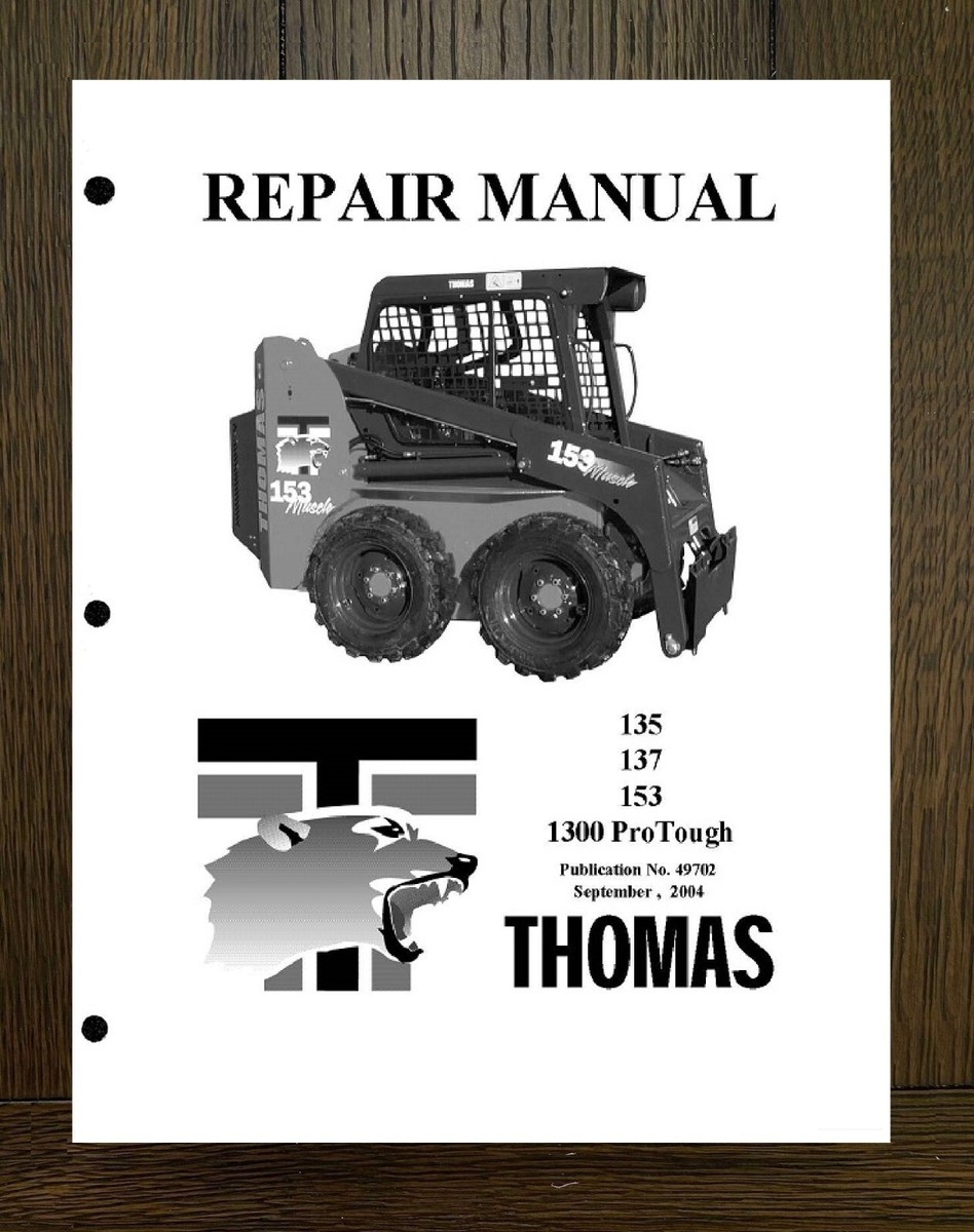 SKID STEER LOADER REPAIR SERVICE + Operator Manual Fits
