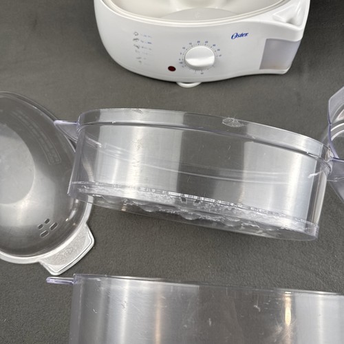 OSTER Double Tiered Food Steamer 6.1 Qt Capacity Model 5711 Working White - Picture 12 of 17