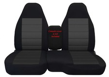 Fr Truck Car Seat Covers Blk-charcoal Fits Chevy S10 98-03 6040 Seat No Console Fr Truck Car Seat Covers Blk-charcoal Fits Chevy S10 98-03 6040 Seat No Console