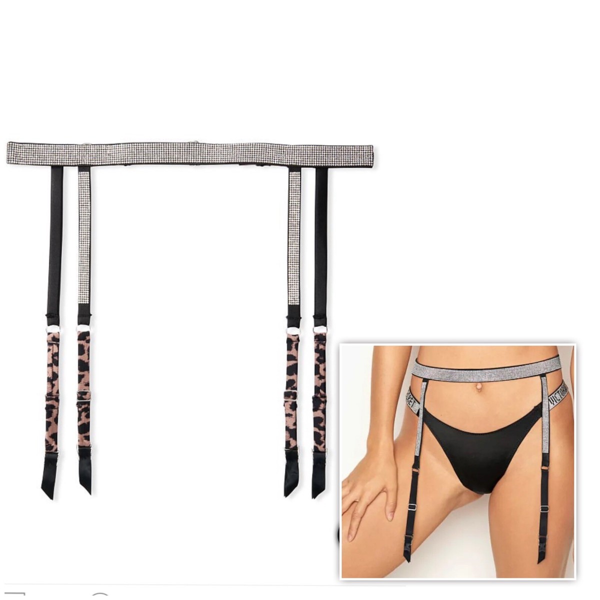 bedazzled garter belt Rhinestone Garter Belt Rose Gold Sold out fashion main image 0