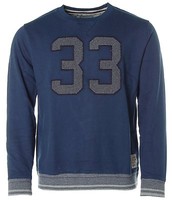 Kitaro Herren Sweatshirt Sweater Rundhals -American Rugby 33- Blue M K7569