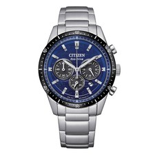 Cronografo Citizen Eco Drive T9 Crono Blu Orologio Uomo Acciaio 10bar Nuovo 2025