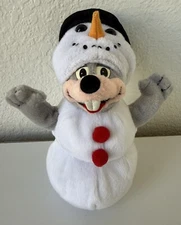 Rare Vtg Prototype Chuck E. Cheese Plush Snowman Sample