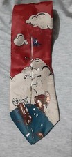 BALANCINE HOT CAKES It's Only A Game Funny Golfer Golf Tie Vintage Men's Necktie
