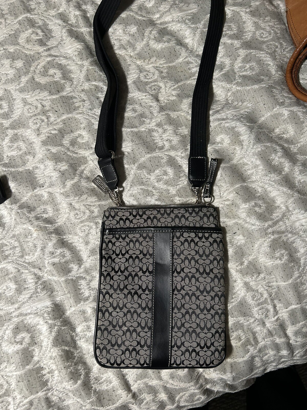 Authentic Coach Monogram Small Crossover Bag Pock… - image 8