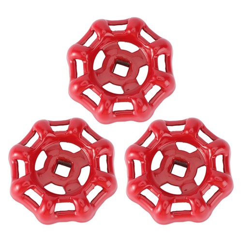3pcs flexible quarter round 6/7mm Cast Iron Valve red wheel handle Gate - Picture 7 of 24