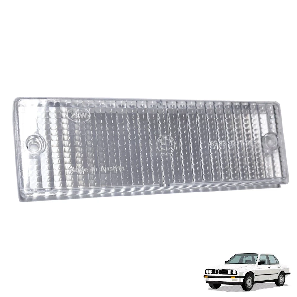 2x Weiß Klar Blinker Gläser Tief Passend für BMW E30 3er Limo Touring Cabrio - Bild 2 von 4