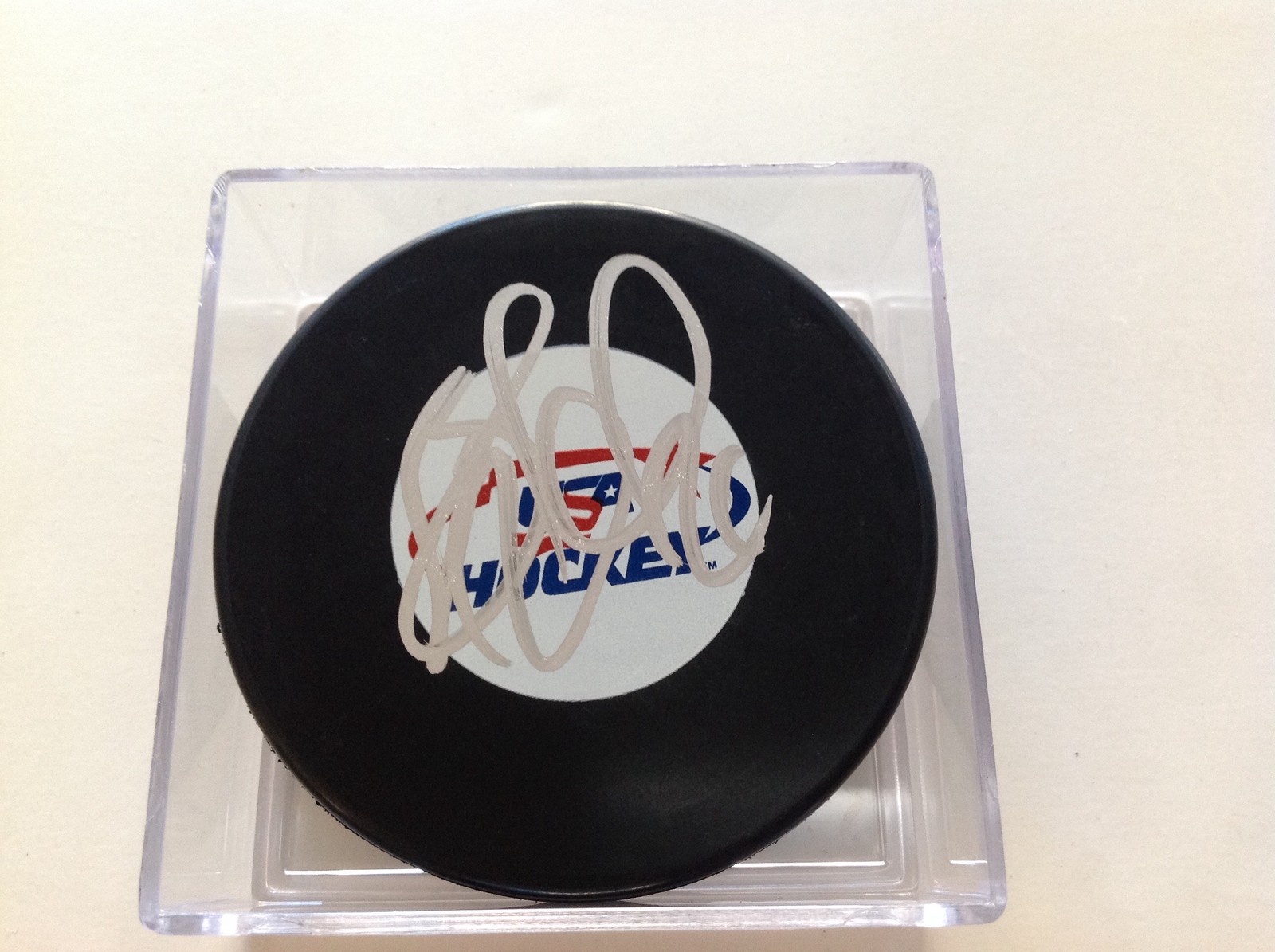 Blake Wheeler Signed Team USA Hockey Puck Winnipeg Jets