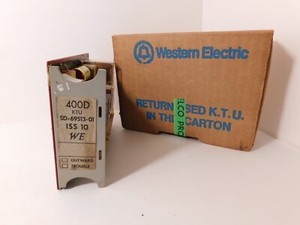 2 -Vintage Original Used Western Electric 400D KTU Card -Sold AS IS and Untested