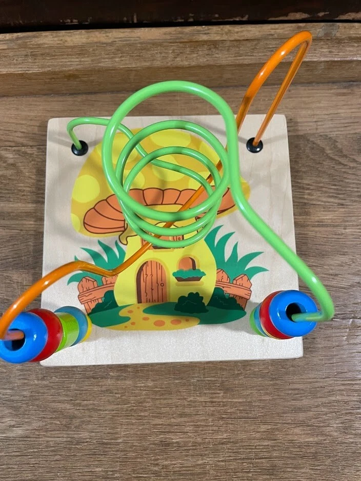 Large wooden on sale bead maze