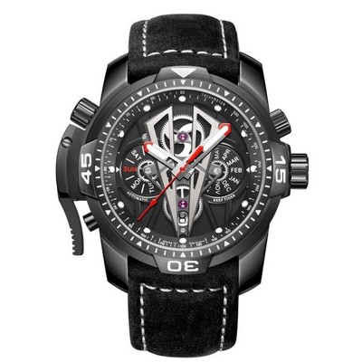 Reef Tiger Mens Luxury Watches Automatic Mechanical Wristwatch 10Bar Luminous