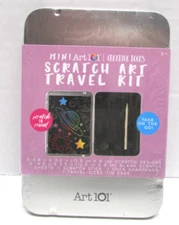 NEW Art 101 Mini Travel Scratch Art Travel Kit Creative Tools