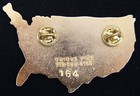 85-86 Unique Pins Limited Edition USA MAP Chicago Blackhawks #164 Metal Pin — photo 3