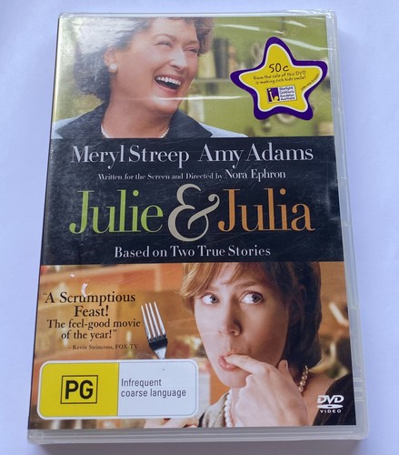 Julie & Julia (DVD, 2009) NEW & SEALED** Rated PG Region 4 AU Movie 🍿 - 第 1/2 張圖片