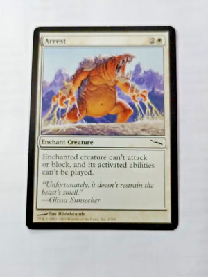MTG Arrest Mirrodin 2/306 Regular Common - Edge Wear - See Pics