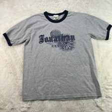 Jonathan Club Oarsman Short Sleeve T-Shirt Mens Size L Gray / Navy