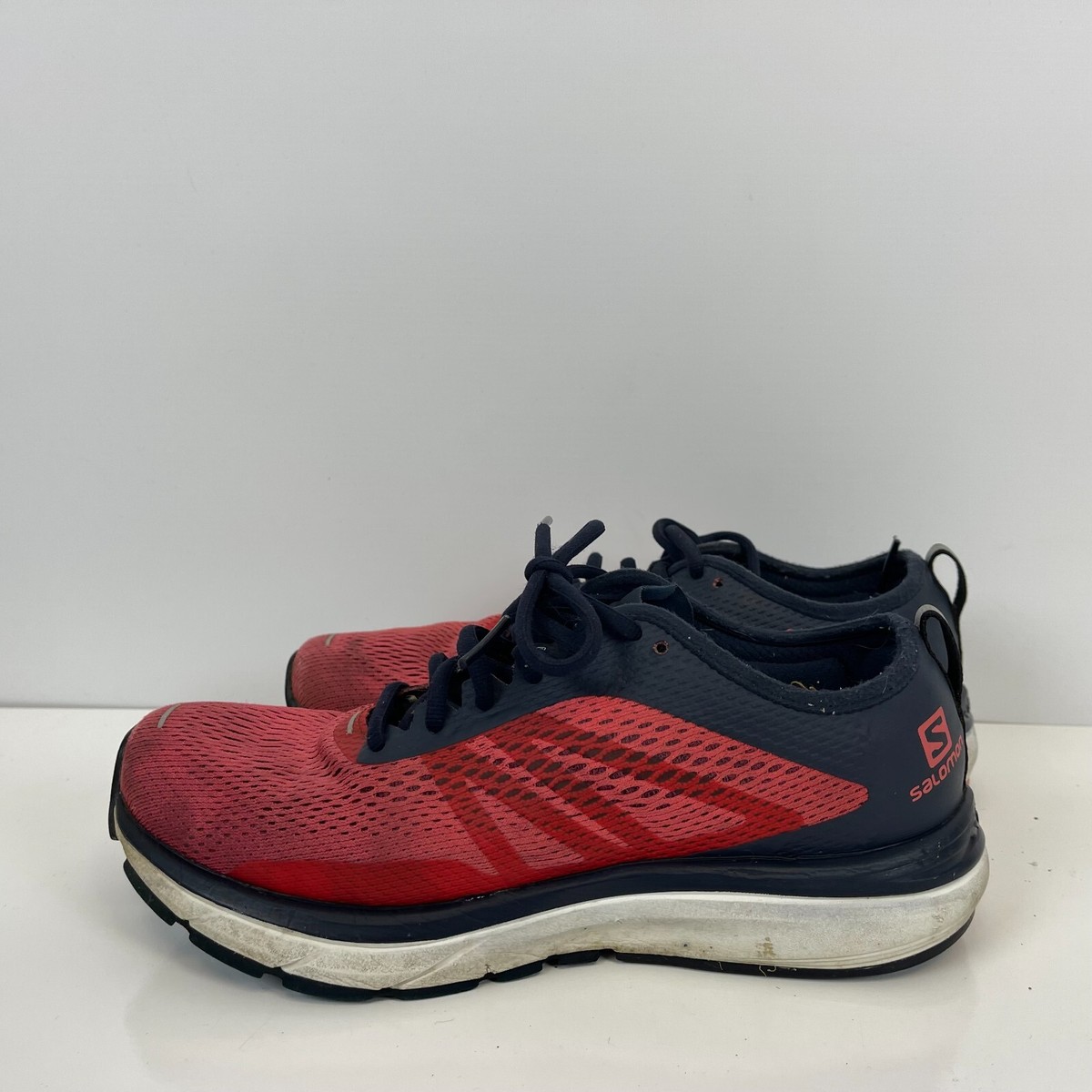 Salomon Sonic RA Max 2 Road Running Shoes Red Blue Womens Size 9.5 | eBay