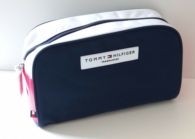 TOMMY HILFIGER Toiletries Kulturbeutel Kulturtasche Blau Rot Weiß TOMMY HILFIGER Toiletries Kulturbeutel Kulturtasche Blau Rot Weiß