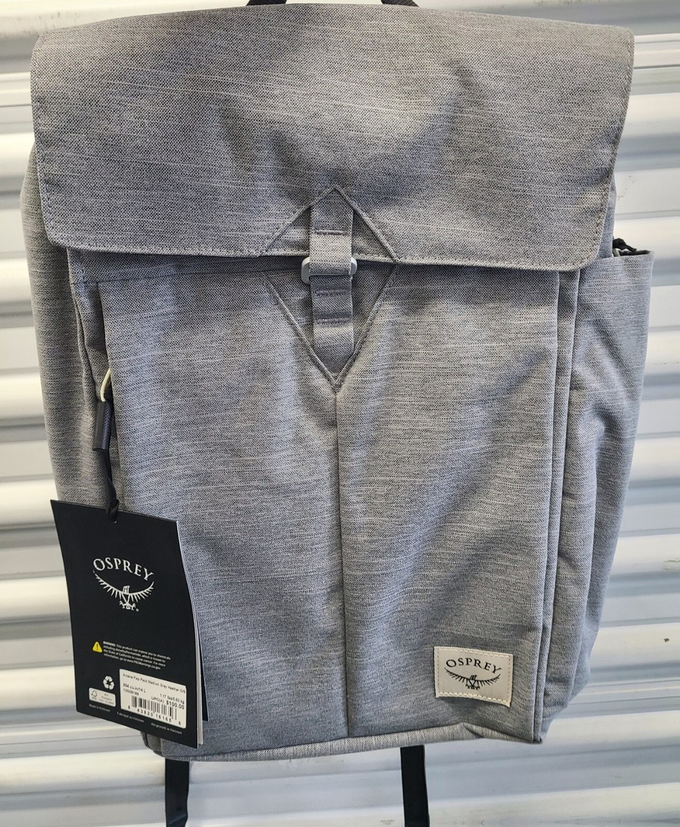 Osprey Arcane Flap Pack Heather Gray Accel Laptop Sleeve