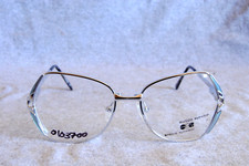 europa eyewear eyeglass frames arlene silver blue 48-16-135