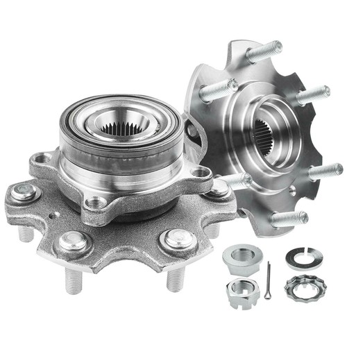 2x cubo de rueda juego de cojinete de rueda delantero para Mitsubishi Pajero III IV V7 Pajero Sport I K90 - Imagen 8 de 10