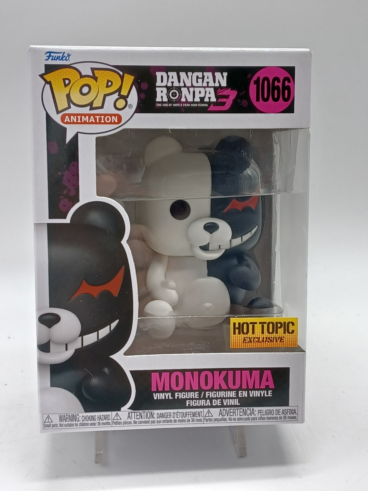 Funko Pop Vinilo Animación #1066 Monokuma Nuevo Danganronpa 3 Hot Topic Exclusivo