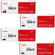 Canon 046H 4 Colour Set Toner Cartridge (Black,Cyan,Magenta,Yellow)