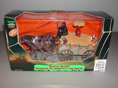 NEW Lemax Spooky Town Halloween Haunted Hayride #53530 Retired 2004