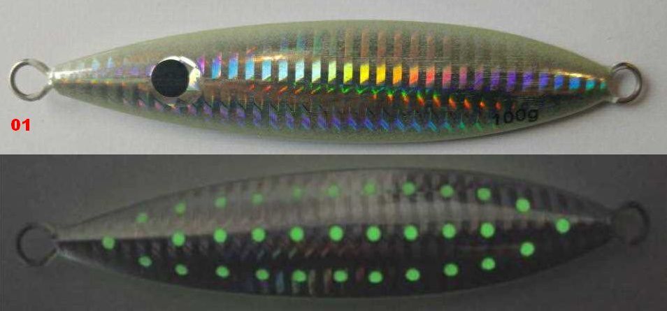 Artificiel Spider Turlutte Couleur 04 glow Slow Action 100 Gr