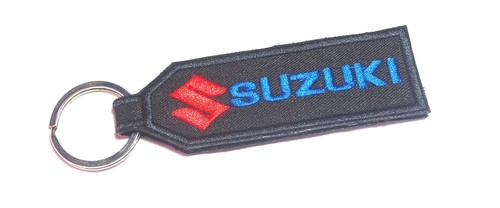 SUZUKI SCHLÜSSELANHÄNGER BIKER MOTORRAD ROLLER BESTICKT ETIKETT SCHLÜSSELRINGHALTER - Bild 4 von 8