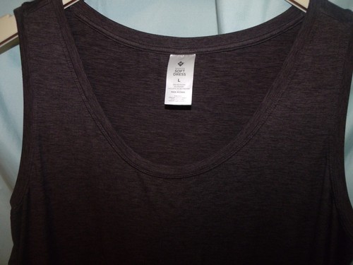Member's Mark Women's Favorite Soft Pullover Dress Plum Heather Size L (K3J) - Picture 4 of 4