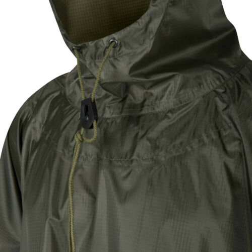 Waterproof Poncho Helikon Tex Hooded Raincoat Camo Tarp Tactical Woodland Army - Picture 6 of 84
