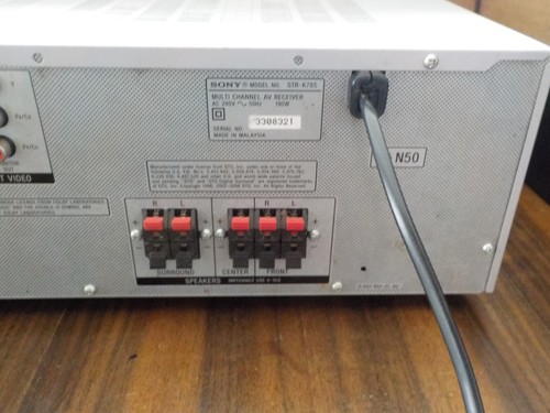 SONY STR-K785 DIGITAL AUDIO /VIDEO CONTROL CENTRE AM/FM RECVR/AMPLIFIER w/REMOTE - Picture 10 of 13